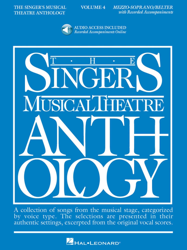 The Singer\'s Musical Theatre Anthology Volume 4 - Walters - Mezzo-Soprano/Belter Voice - Book/Audio Online