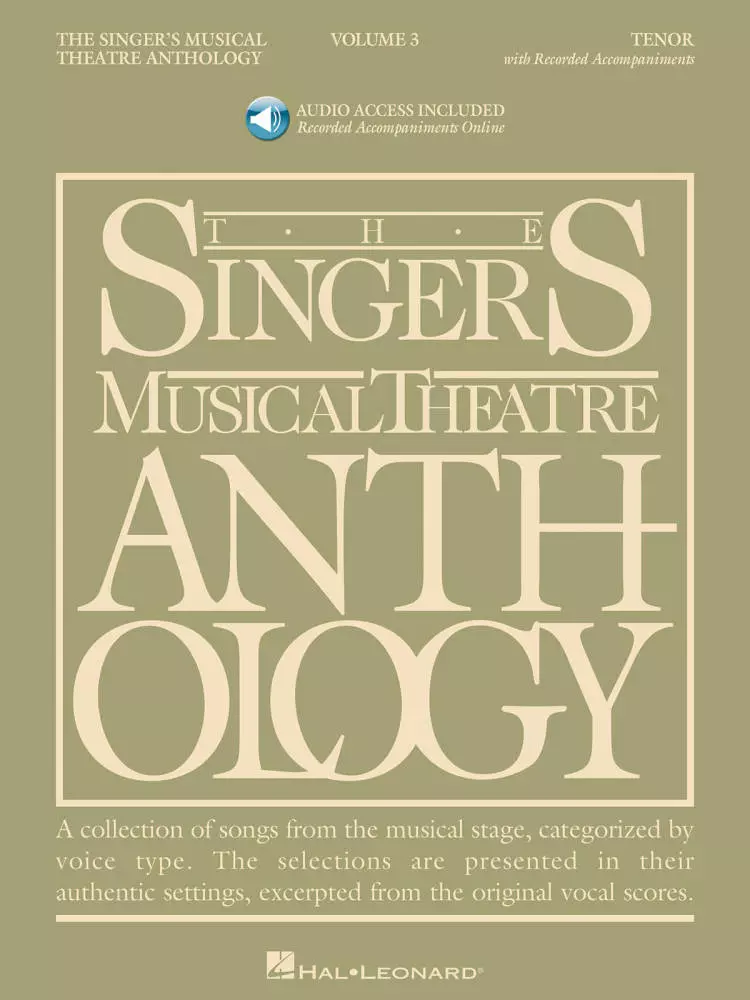 The Singer\'s Musical Theatre Anthology Volume 3 - Walters - Tenor Voice - Book/Audio Online