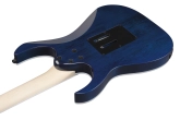RG450QM Quilted Maple Electric Guitar with Black Hardware - Sapphire Blue