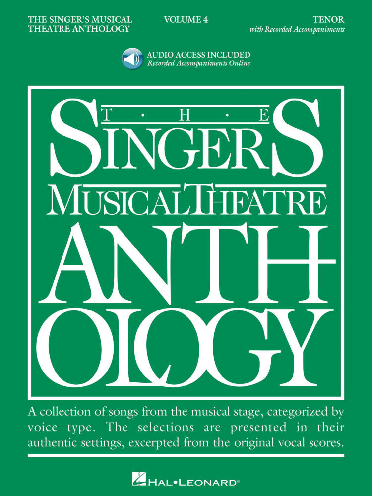 The Singer\'s Musical Theatre Anthology Volume 4 - Walters - Tenor Voice - Book/Audio Online