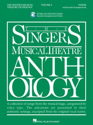 Hal Leonard - The Singers Musical Theatre Anthology Volume 4 - Walters - Tenor Voice - Book/Audio Online