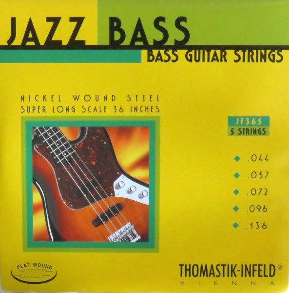 Jazz Bass Strings Flatwound Long Scale 44-136