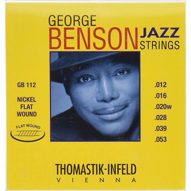 George Benson Flat Wound Jazz Guitar Strings - .012-.053