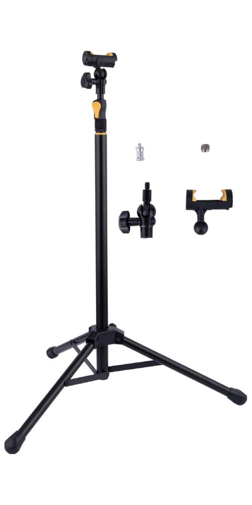 Camera and Lighting Floor Stand with Smartphone Adaptor