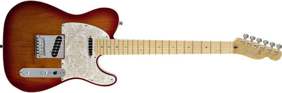 Fender Musical Instruments - American Deluxe Telecaster - Maple Neck in  Aged Cherry Burst