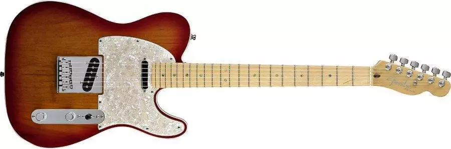 American Deluxe Telecaster - Maple Neck in Aged Cherry Burst