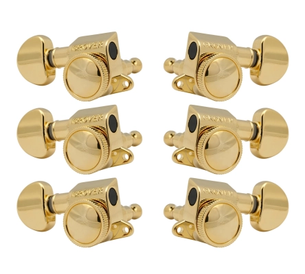 Grover - 505 Series Roto-Grip Mini Locking Rotomatics - 3+3 Gold