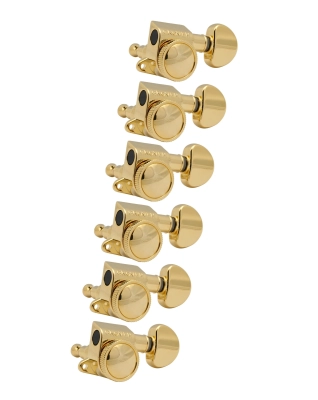 Grover - 505 Series Roto-Grip Mini Locking Rotomatics - 6-in-Line Gold