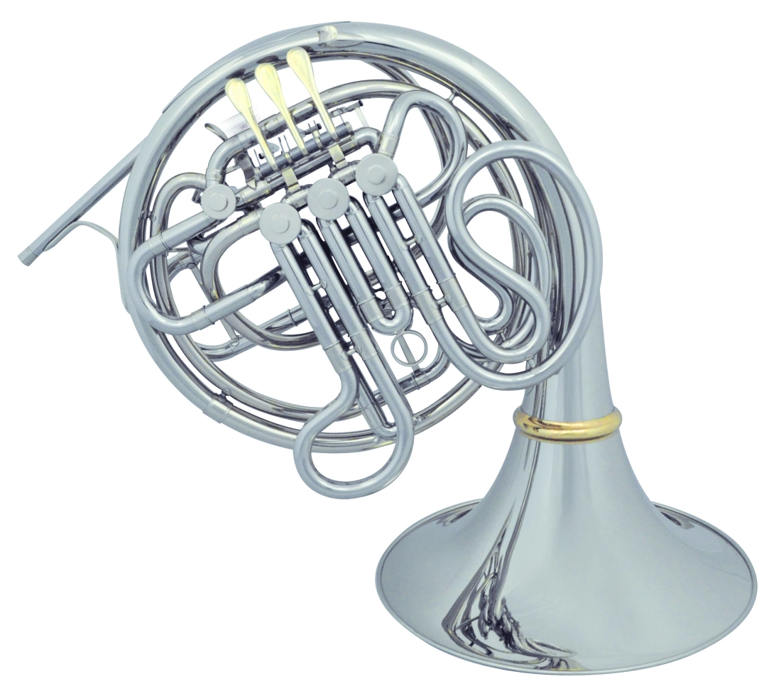 8DS Double F/Bb Horn with Detachable Bell - Nickel