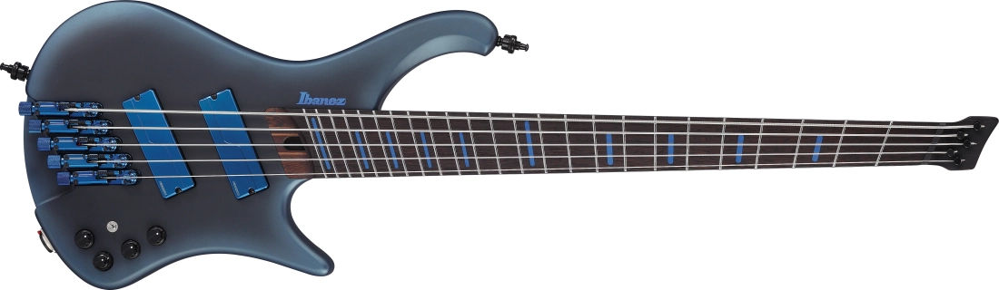 EHB Ergonomic Headless 5-String Bass with Gigbag - Midnight Arctic Ocean Matte