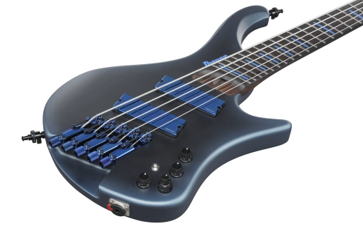 EHB Ergonomic Headless 5-String Bass with Gigbag - Midnight Arctic Ocean Matte