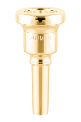 Griego Mouthpieces - Brian Bowman Euphonium Mouthpiece, Medium Shank - Gold