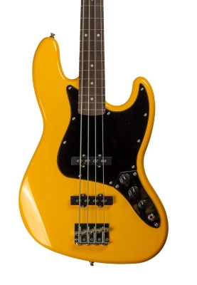 MB Yellow JB 4-String Bass Guitar with Gigbag