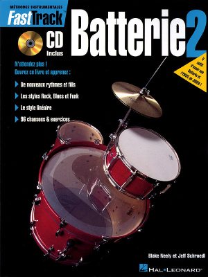 Hal Leonard - FastTrack Drums Method Book 2 (French Edition) - Mattingly/Neely - Drum Set - Book/CD