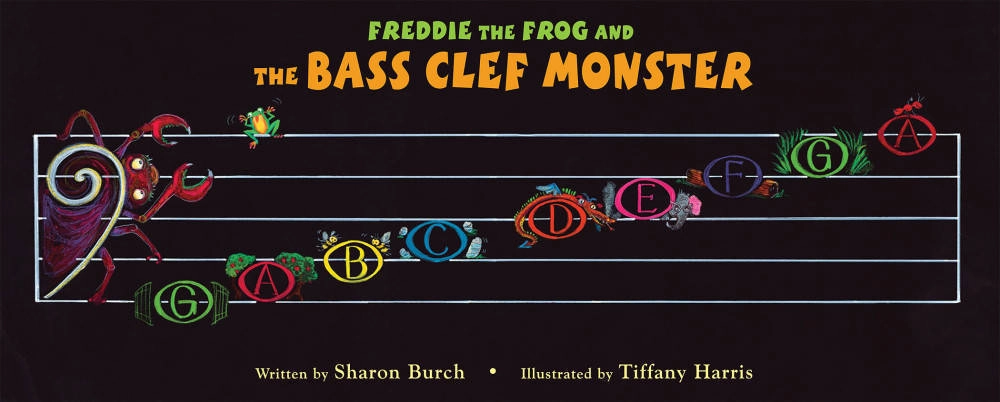 Freddie the Frog and the Bass Clef Monster Poster - Harris/Burch