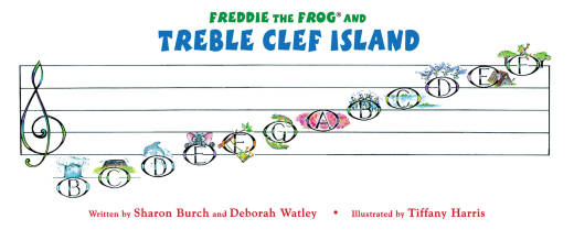 Hal Leonard - Freddie the Frog and Treble Clef Island Poster - Harris/Watley/Burch