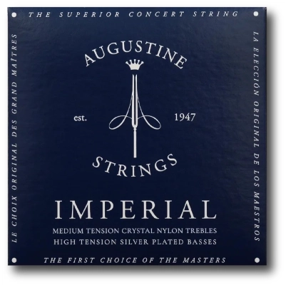 Augustine - Imperial Blue High Tension Silver Plated String Set