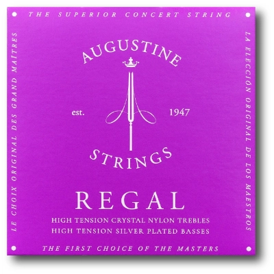 Augustine - Regal Blue High Tension Silver Plated String Set