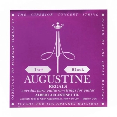 Augustine - Regal Black High Tension Silver Plated String Set