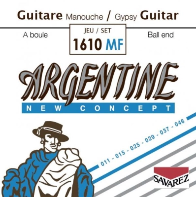 Savarez - 1610MF Acoustic Jazz Light Tension Guitar Strings Set - Ball End