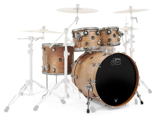 Drum Workshop - Limited Edition Birch Performance Series 4-Piece Shell Pack (22,10,12,16) - Natural Satin Oil