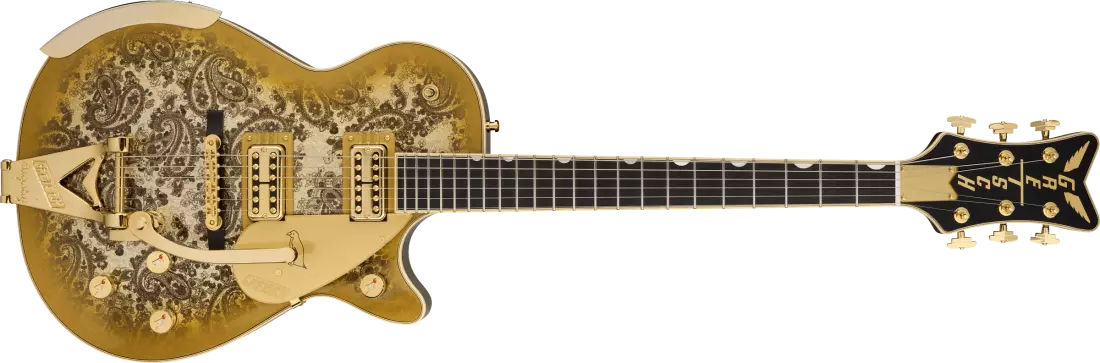G6134TG Limited Edition Paisley Penguin with String-Thru Bigsby, Ebony Fingerboard - Gold Paisley