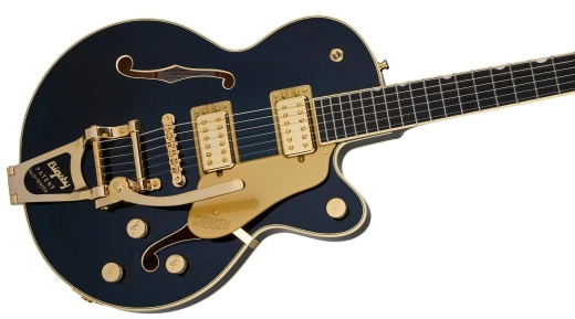 Broadkaster Jr. LX Center Block with String-Thru Bigsby and Gold Hardware, Ebony Fingerboard - Midnight Sapphire