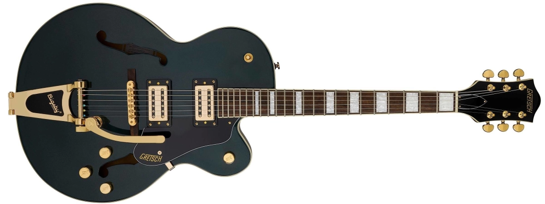 G2420TG Streamliner Hollow Body with Bigsby LTD, Laurel Fingerboard - Broad\'Tron BT-3S Pickups, Cadillac Green