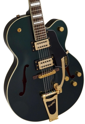 G2420TG Streamliner Hollow Body with Bigsby LTD, Laurel Fingerboard - Broad\'Tron BT-3S Pickups, Cadillac Green