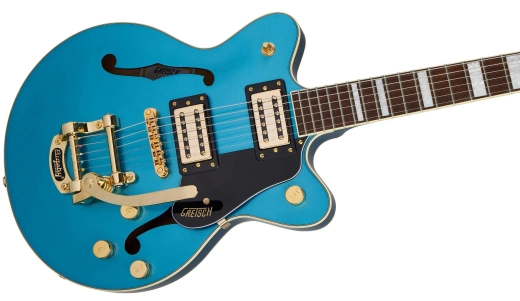 G2655TG Streamliner Center Block Jr. Double-Cut with Bigsby LTD, Laurel Fingerboard - Riviera Blue