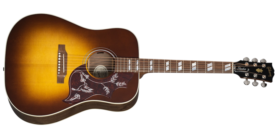 Hummingbird Studio Walnut Acoustic/Electric Guitar with Case - Satin Walnut Burst