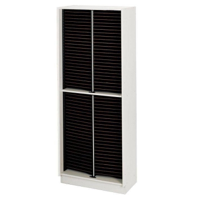 Wenger - 2-Column Tall Mobile Band/Orchestra Folio Cabinet - Oyster