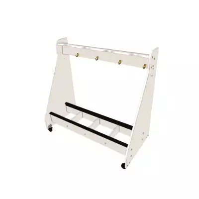 Wenger - 4-Cello Mobile Storage Rack - Oyster