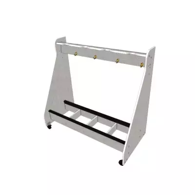 Wenger - 4-Cello Mobile Storage Rack - Pebble