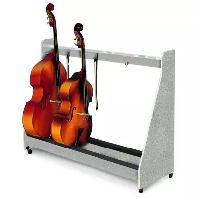 4-Cello Mobile Storage Rack - Pebble