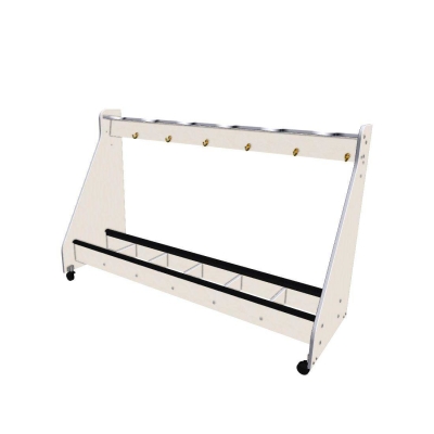 Wenger - 6-Cello Mobile Storage Rack - Oyster