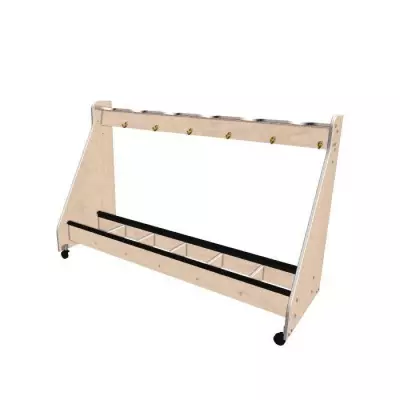 Wenger - 6-Cello Mobile Storage Rack - Wenger Maple