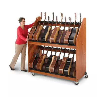 Guitar Storage Rack - Cherry