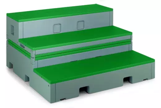 FlipForm Elementary Multi-Position Choral Riser - Green