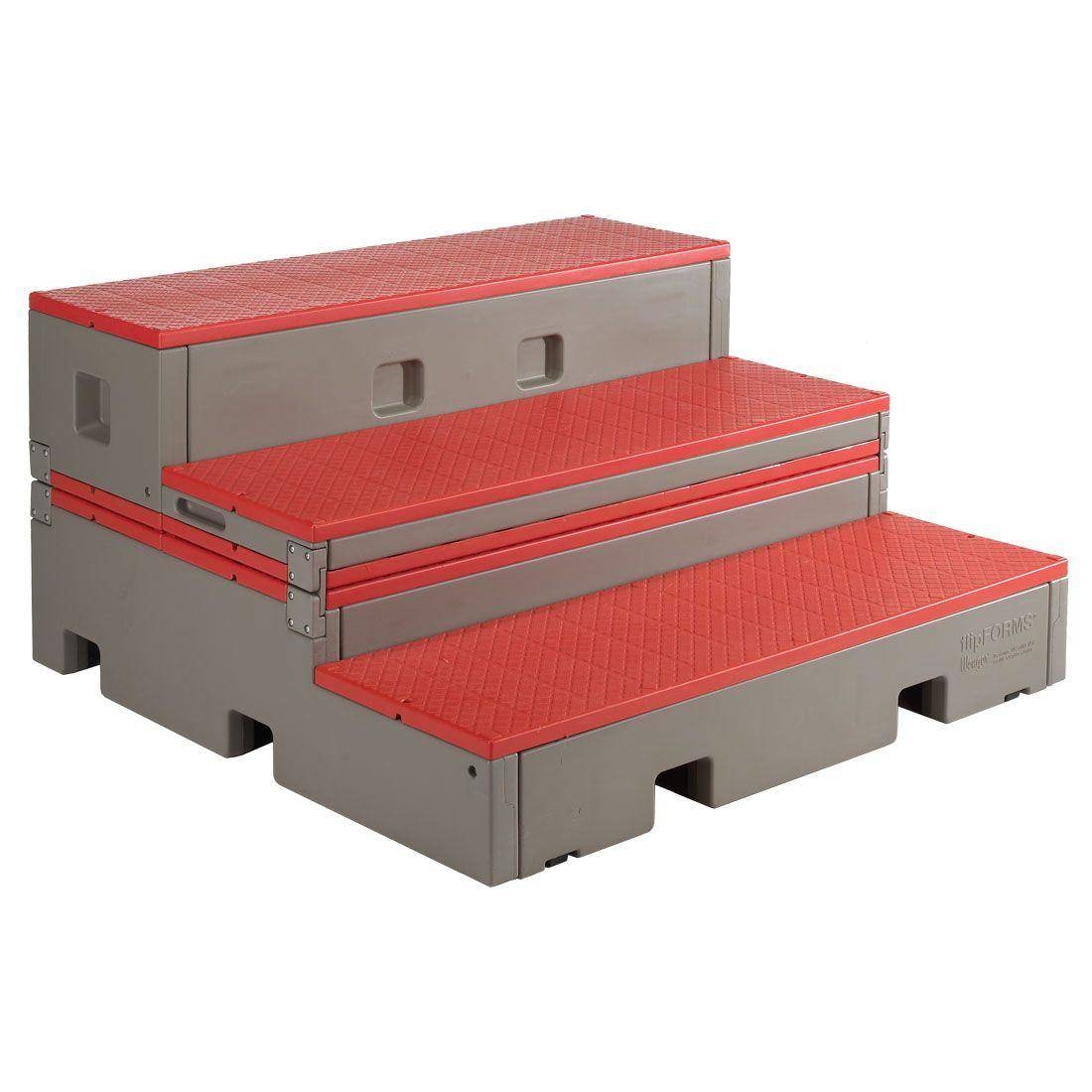 FlipForm Elementary Multi-Position Choral Riser - Red
