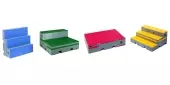 FlipForm Elementary Multi-Position Choral Riser Set - Blue/Red/Green/Yellow