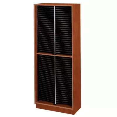 Wenger - 2-Column Tall Mobile Band/Orchestra Folio Cabinet - Cherry