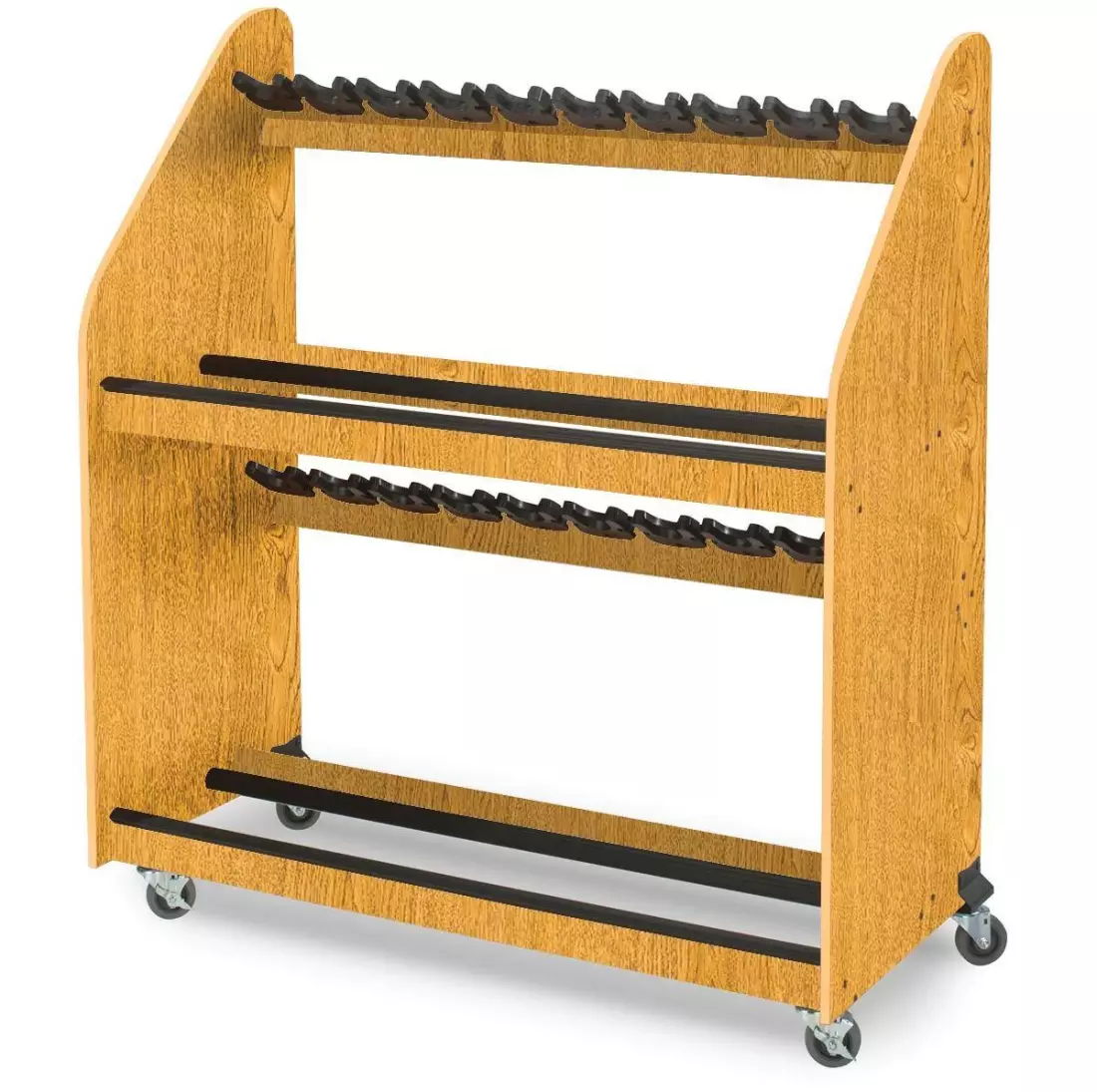 Guitar Storage Rack - Solar Oak