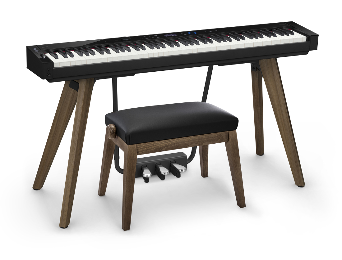 Privia PX-S7000 88-Key Digital Piano and Bench Bundle - Black