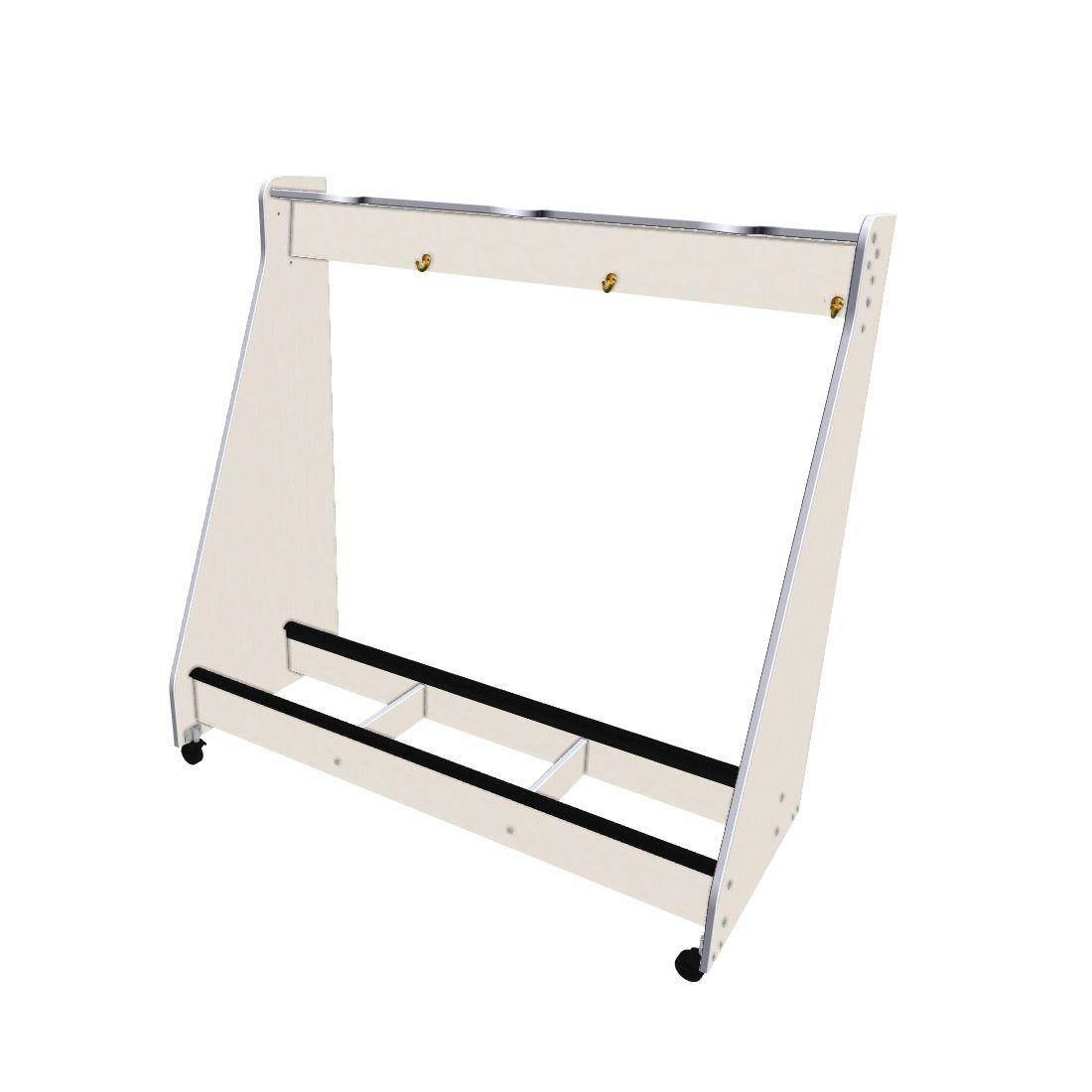 3-String Bass Mobile Storage Rack - Oyster