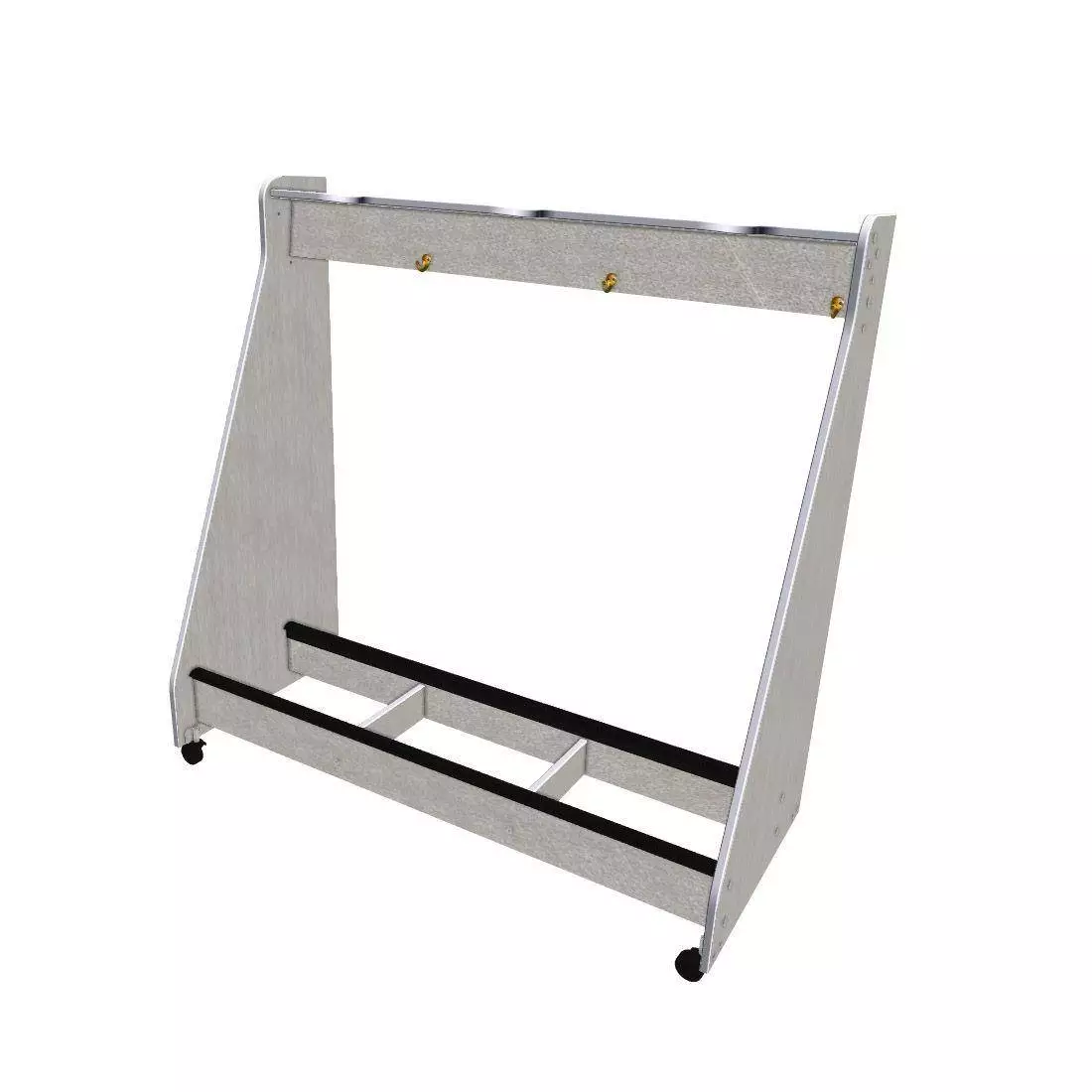 3-String Bass Mobile Storage Rack - Pebble