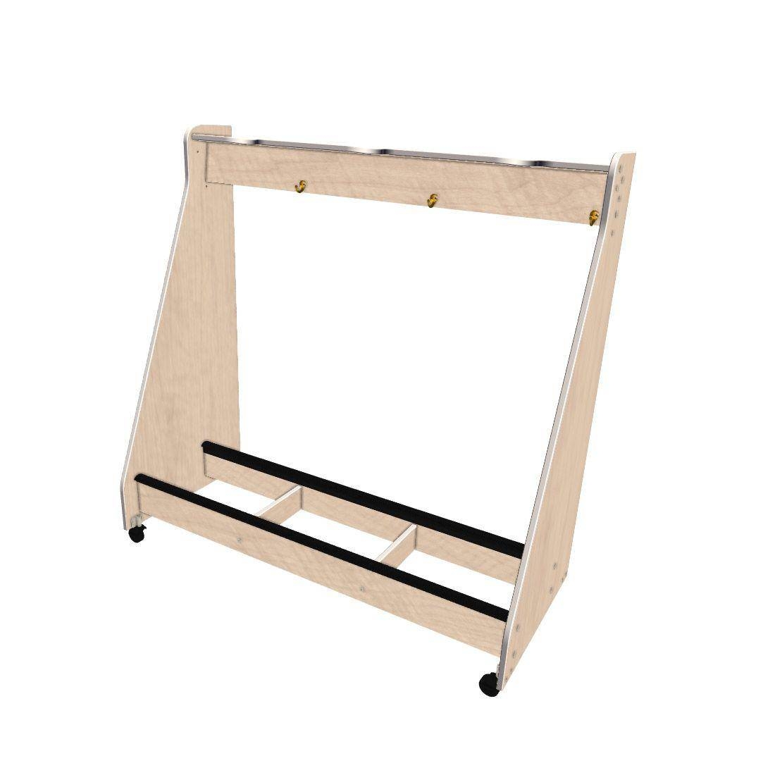 3-String Bass Mobile Storage Rack - Wenger Maple