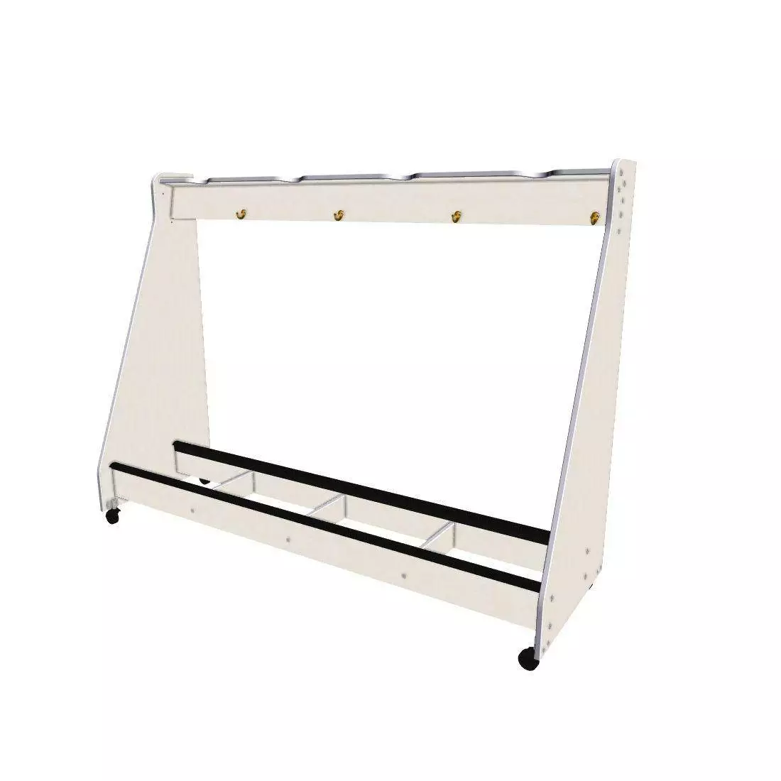 4-String Bass Mobile Storage Rack - Oyster