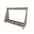 Wenger - 4-String Bass Mobile Storage Rack - Wenger Maple