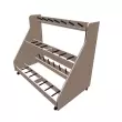 Wenger - 16 Violin\/Viola Mobile Storage Rack - Evening Tigris